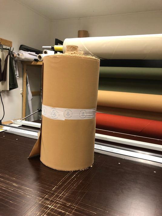 Tekstil/stoff metervare - 50/50 bomull/polyester - beige